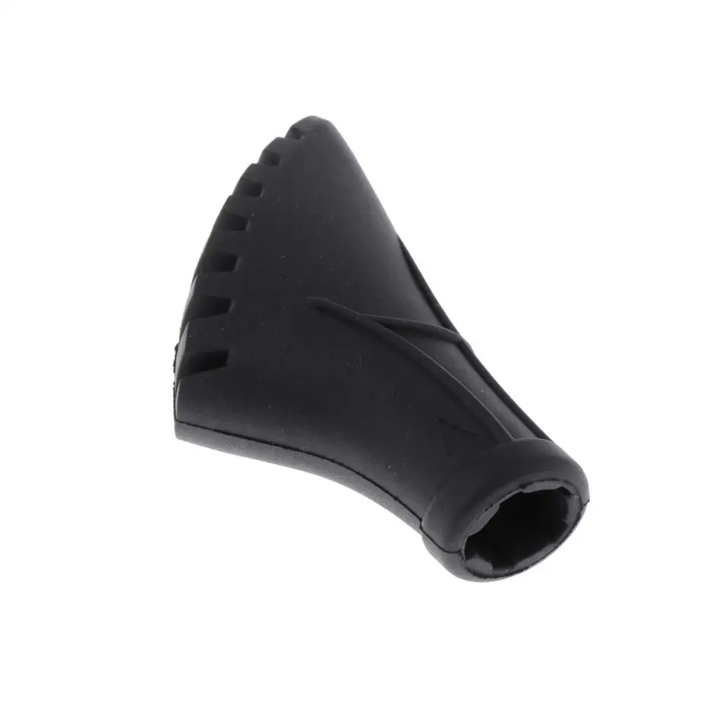 Replacement Durable Trekking Poles Rubber Tips Protector, Walking Canes Tips End Cap Cover Foot Pad, Shock Absorbing, Anti-Slip