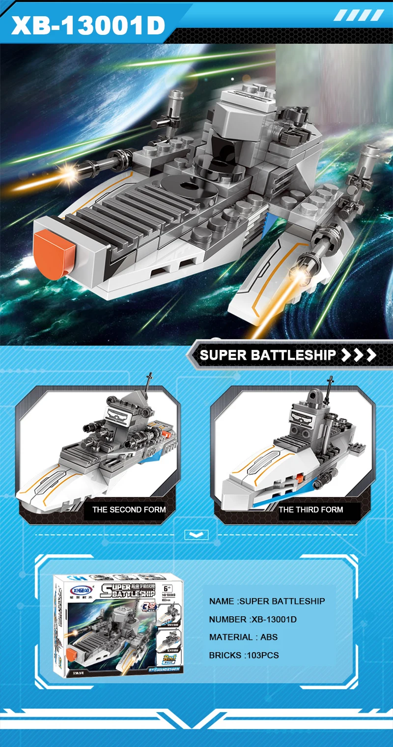 XINGBAO 8 в 1 серии Super Universe Battleship авианосцы совместимые лесет технологические строительные блоки кирпичи игрушки подарки