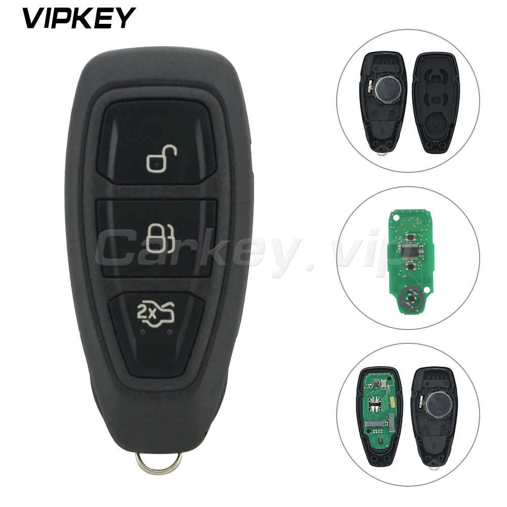 Remotekey 5wk50170 KR55WK48801 Remote Smart Key 3 Button 433Mhz For Ford Focus Fiesta Mondeo C-Max Kuga 2011 2012 2013 2014 2015