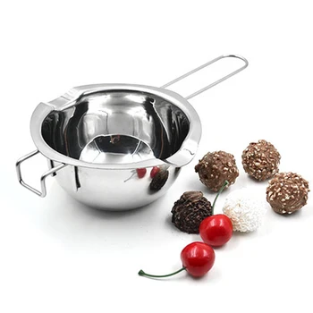 

400ML Candle Making Milk Bowl Portable Baking Tool Melting Pot Double Boiler Stainless Steel Pastry Kitchen Chocolate Candy Home