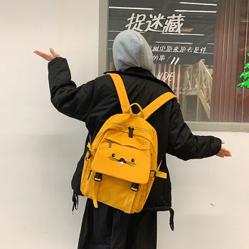 

Women Backpacks for Teenage Girls 2020 Summer New Candy Color Cartoon Female Students School Shoulder Bags Travel Backpacks