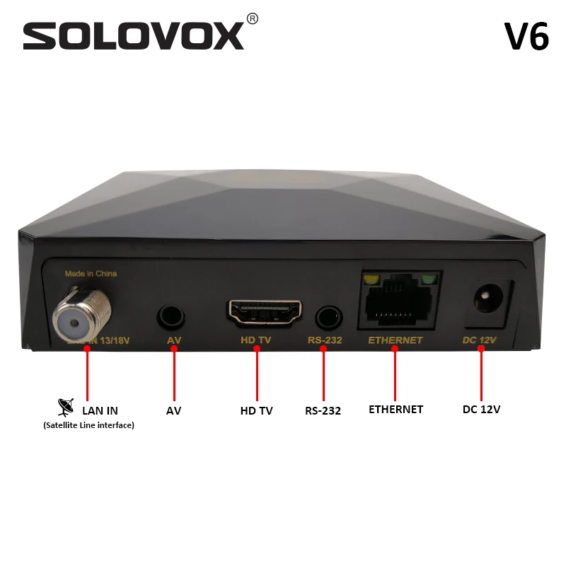 SOLOVOX V6 Mini HD DVB S2 спутниковый ТВ приемник Поддержка M3U NOVA Xtream декодер USB WiFi 3G PowerVU Biss