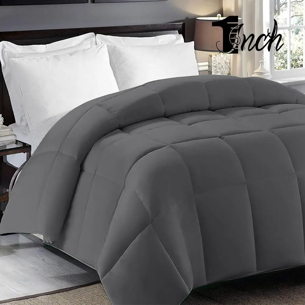 

1inchome goose down blanket 2 color solid duvet easy care home textile for adults comforters replaceable in bedroom comforter
