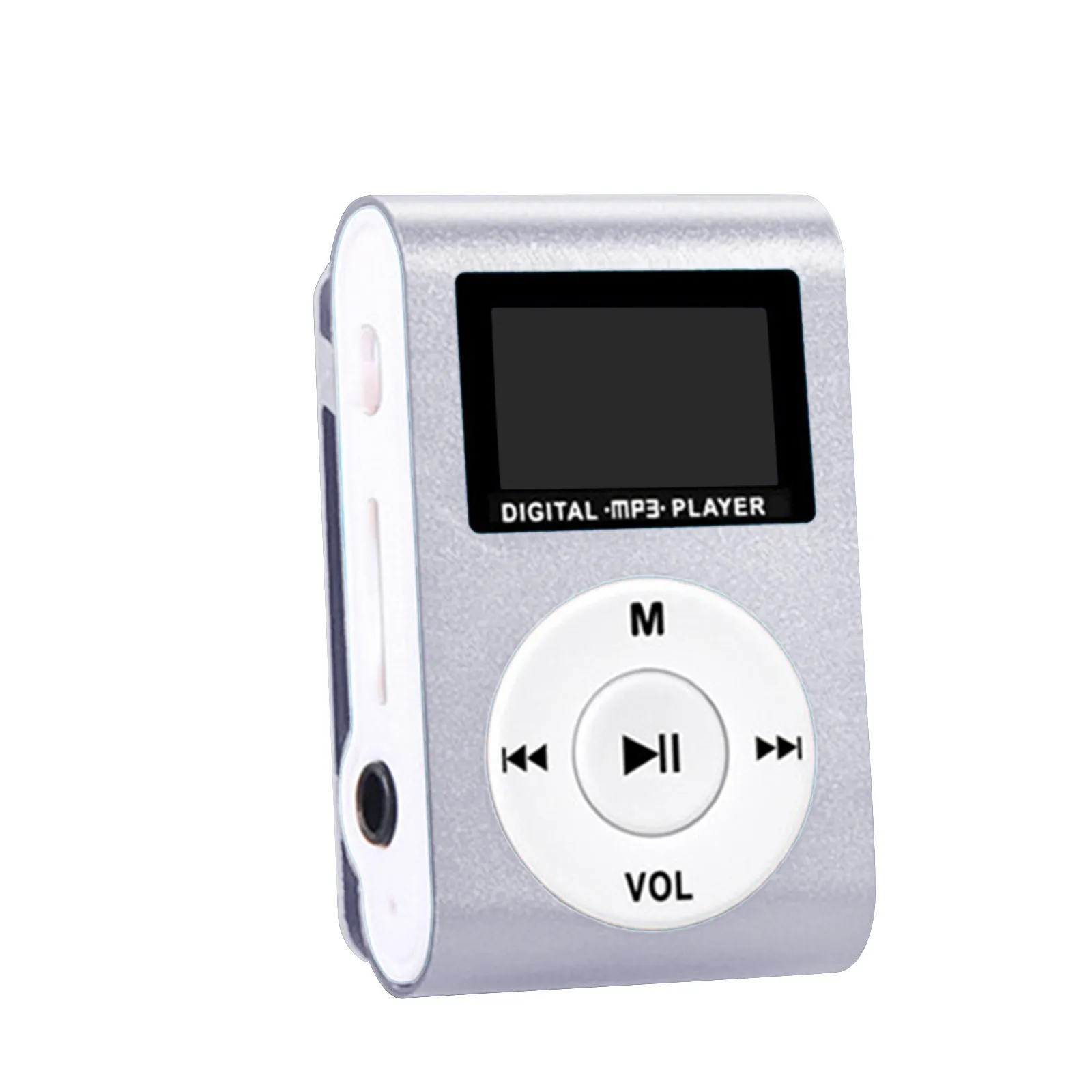 Mini Portable Mp3 Player Mirror Mini USB Digital LCD Screen Sport Fashion Music Player Support Micro SD Card TF Card USB Cable 