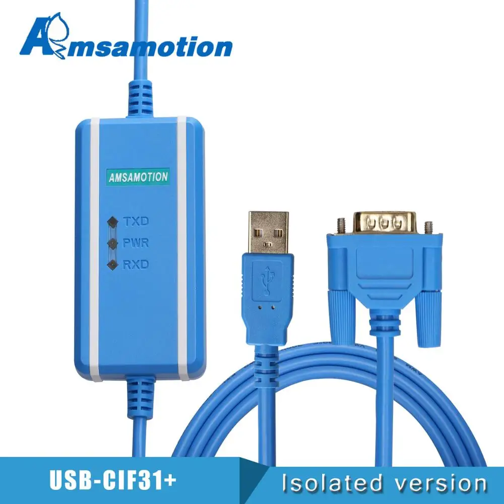 Cabo de Programação Cs1w-cif31 + Usb-cif31 Usb para R232 Switch Serial Cabo Isolamento Óptico Usb-rs232 Adaptador Conversor Usb