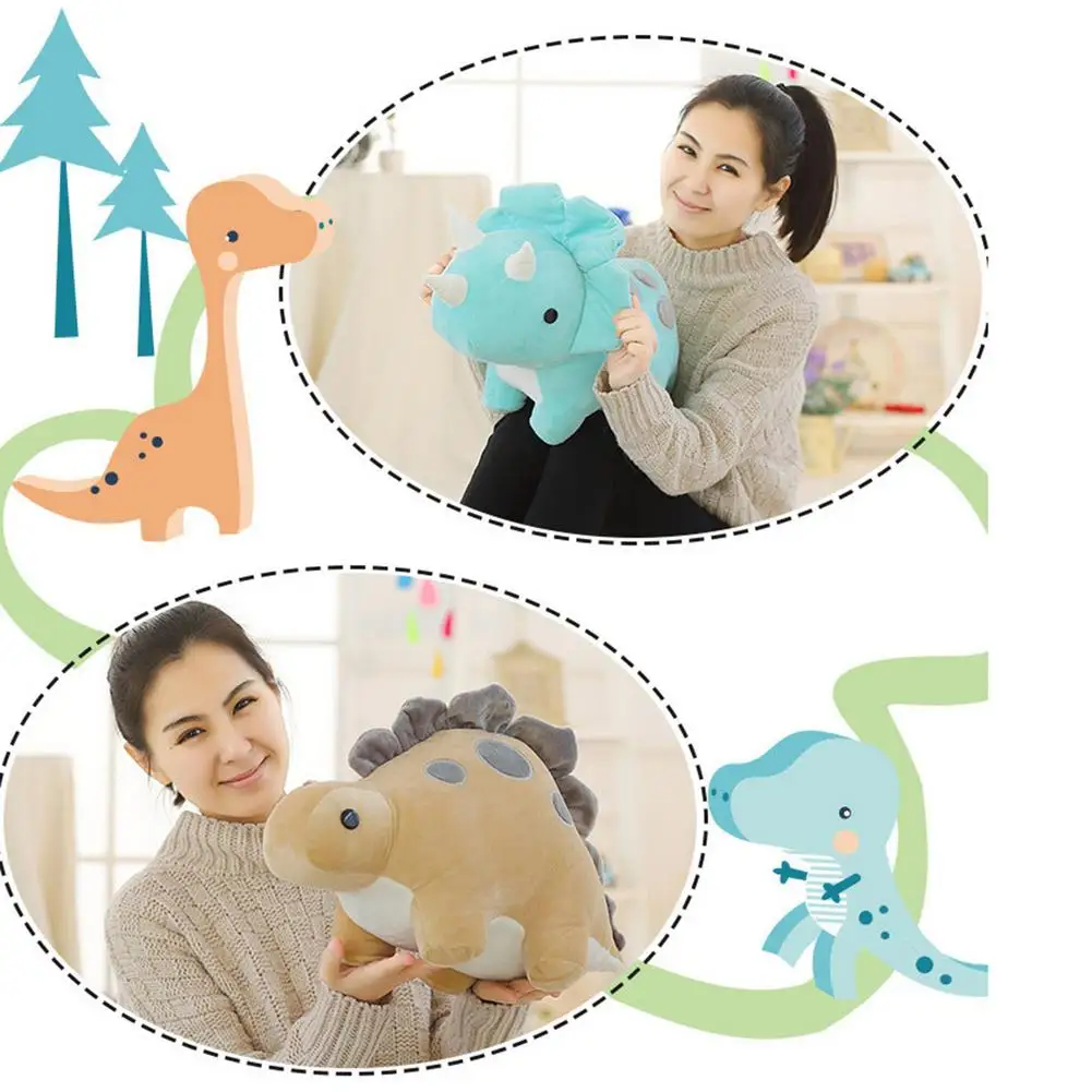 30/50cm Soft Dinosaur Plush Toy Baby Kids Appease Sleeping Pillow Doll