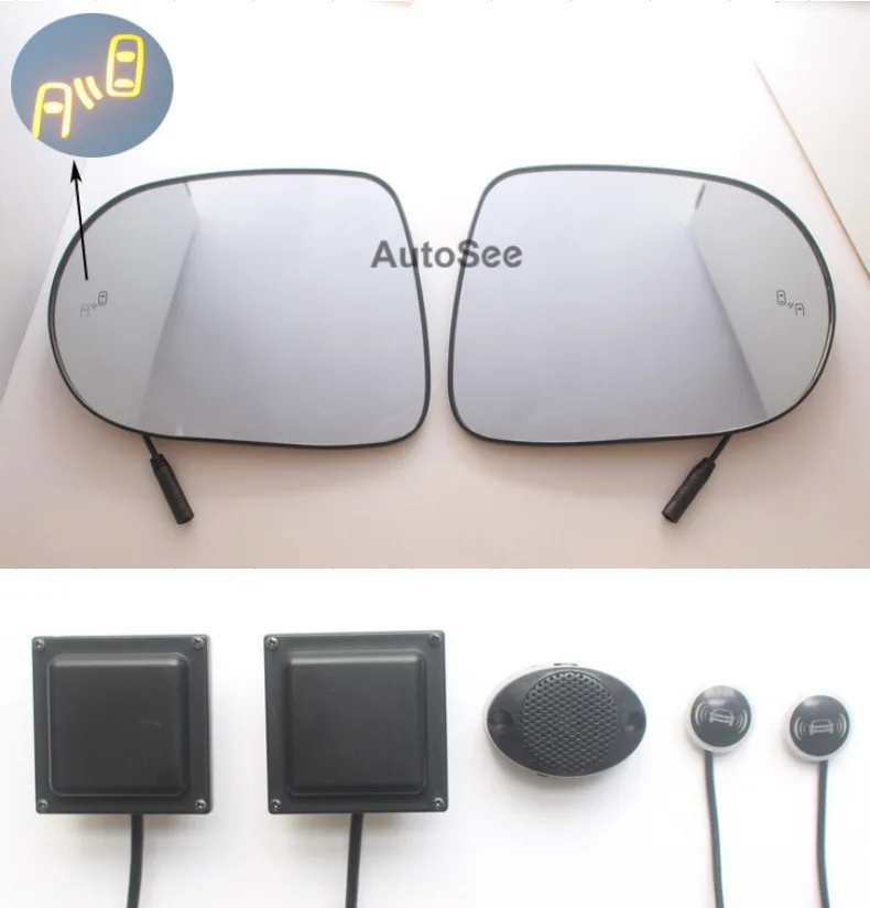 

2012 for Lexus RX car BSA BLIS blind spot monitoring 24GHZ Radar Microwave Sensor Mirror light alarm Lane change LED warning