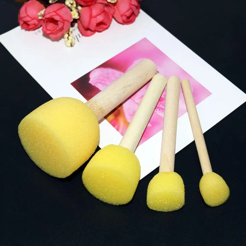 Спонж художественный. Спонжики для рисования. Кисть губка. Поролоновый набор для рисования. Спонж для краски.