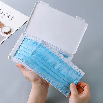 

Mask Storage box Students Portable Dustproof Storage Mask Container Mask Organizer Moisture-Proof Cover Holder Travel Case