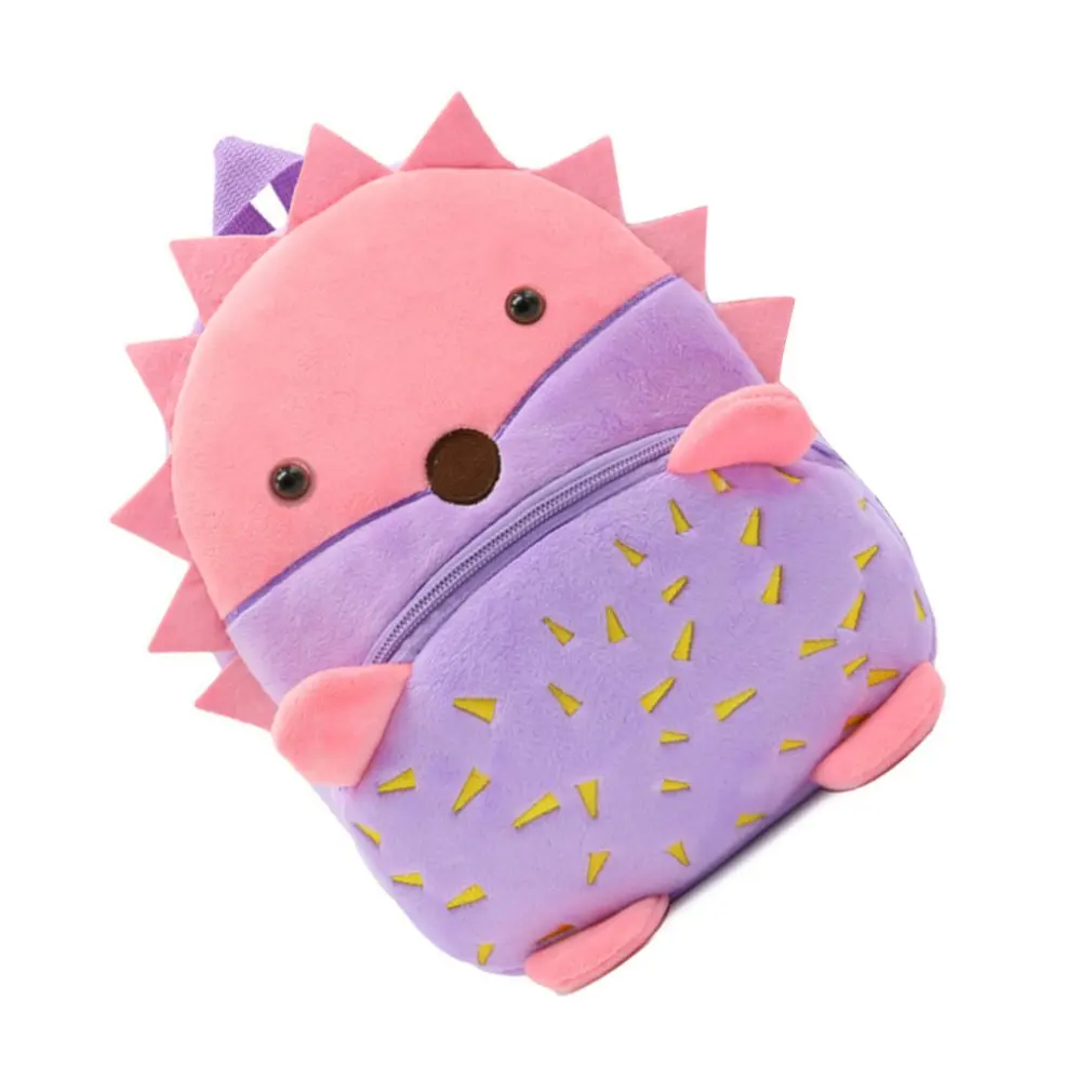 Zoo Series Cute Children's School Bag Burden Shoulder Bag Plush Backpack Kindergarten Early Education Park Bag