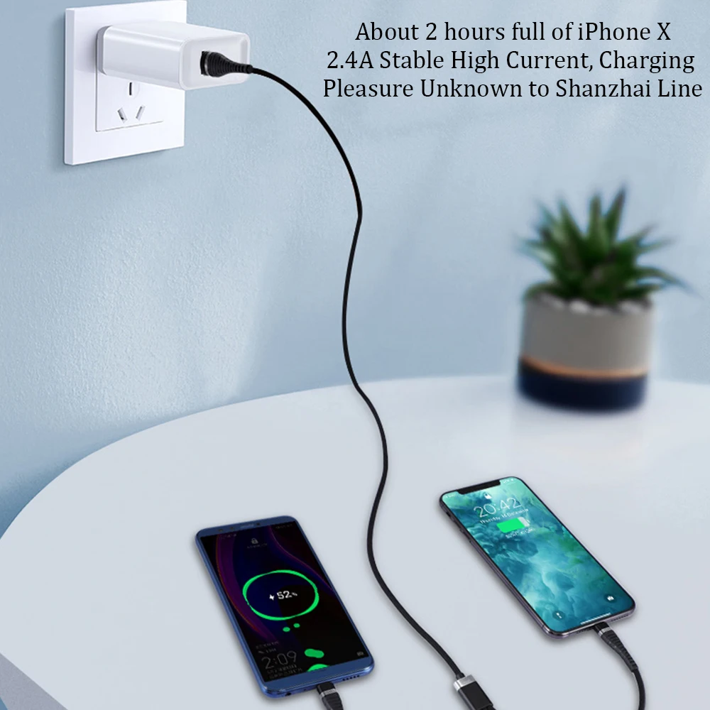 1,2 м 3 в 1 USB кабель для iPhone samsung Xiaomi мульти Быстрая зарядка микро USB кабель 2 в 1 мобильный телефон usb type C кабель
