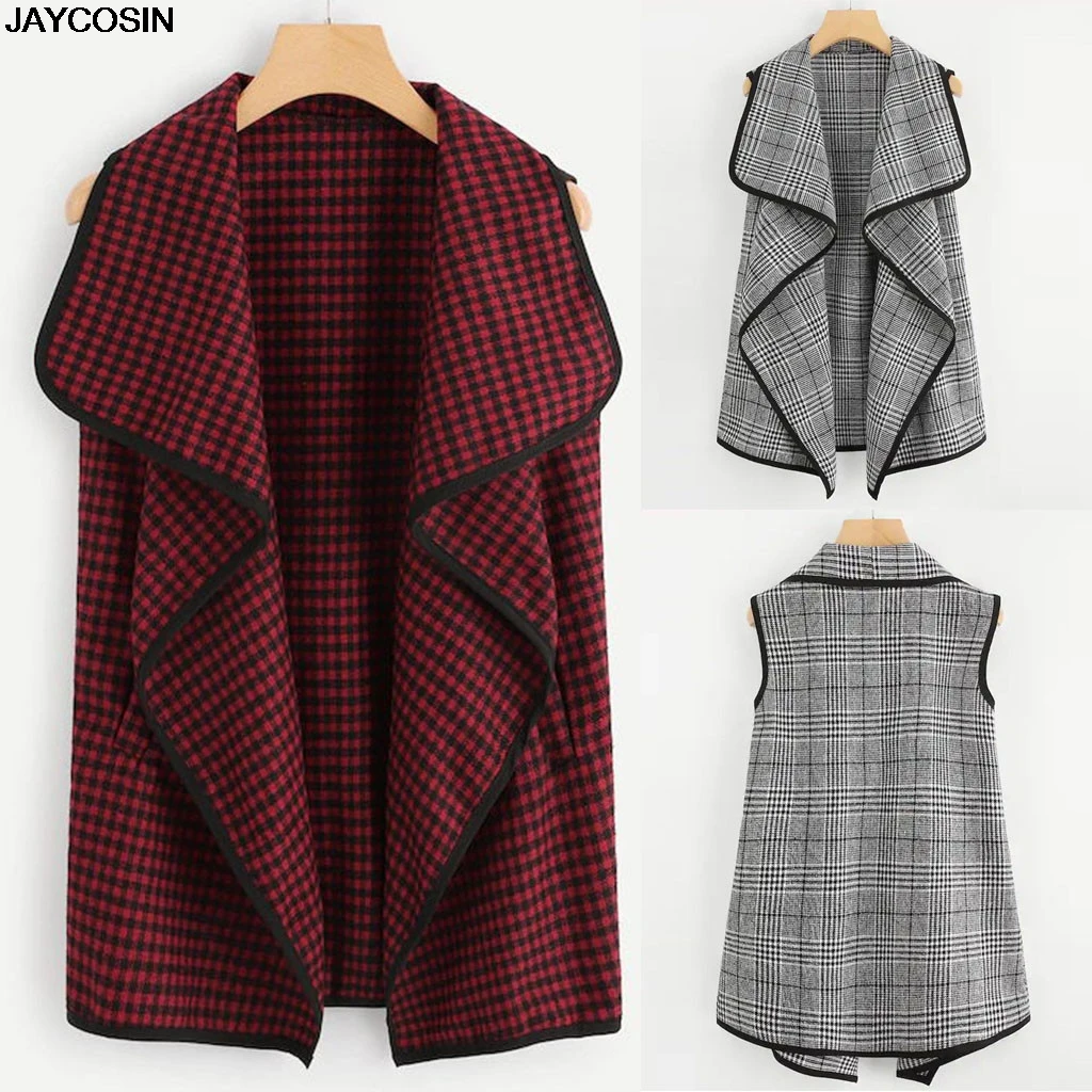JAYCOSIN Han edition костюм женский жилет куртка на весну и осень черный красный кардиган