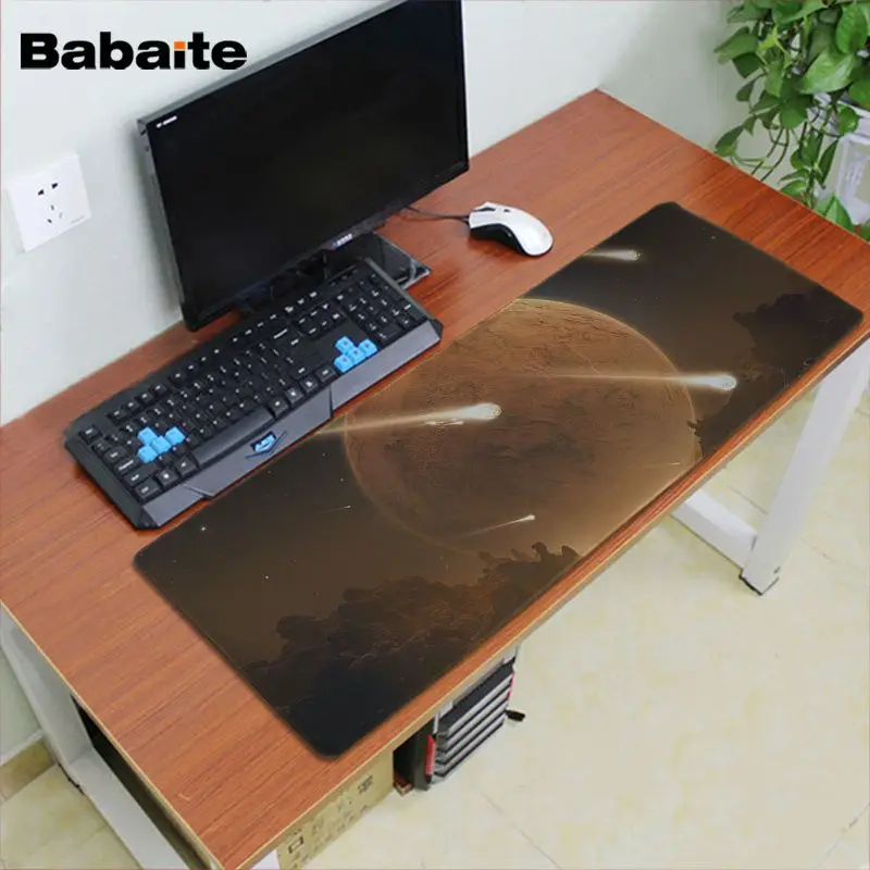 Babaite высокое качество метеорит большой коврик для мыши ПК компьютерный коврик резиновый ПК компьютерный игровой коврик для мыши - Цвет: Lock Edge 30x80cm