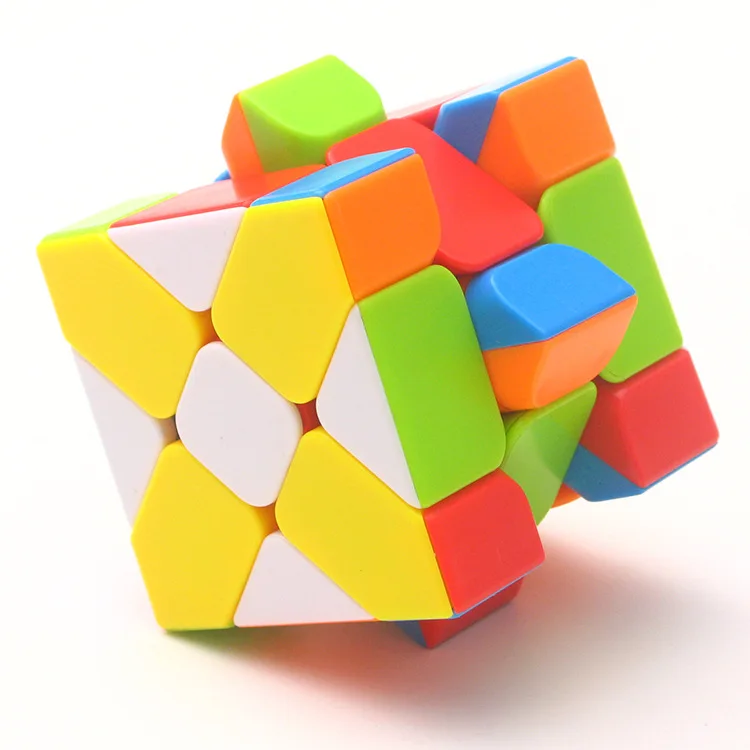 Куб-мельница Stickerless 3x3x3 Волшебные кубики Скорость головоломка Cubo Magico антистресс игрушки для детей подарок на день рождени