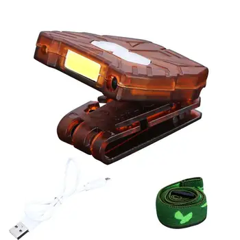 

USB Charging LED Cap Clip Light New Portable 10 COB Led Induction Headlights for Night Fishing Hiking Camping Cycling Hunting