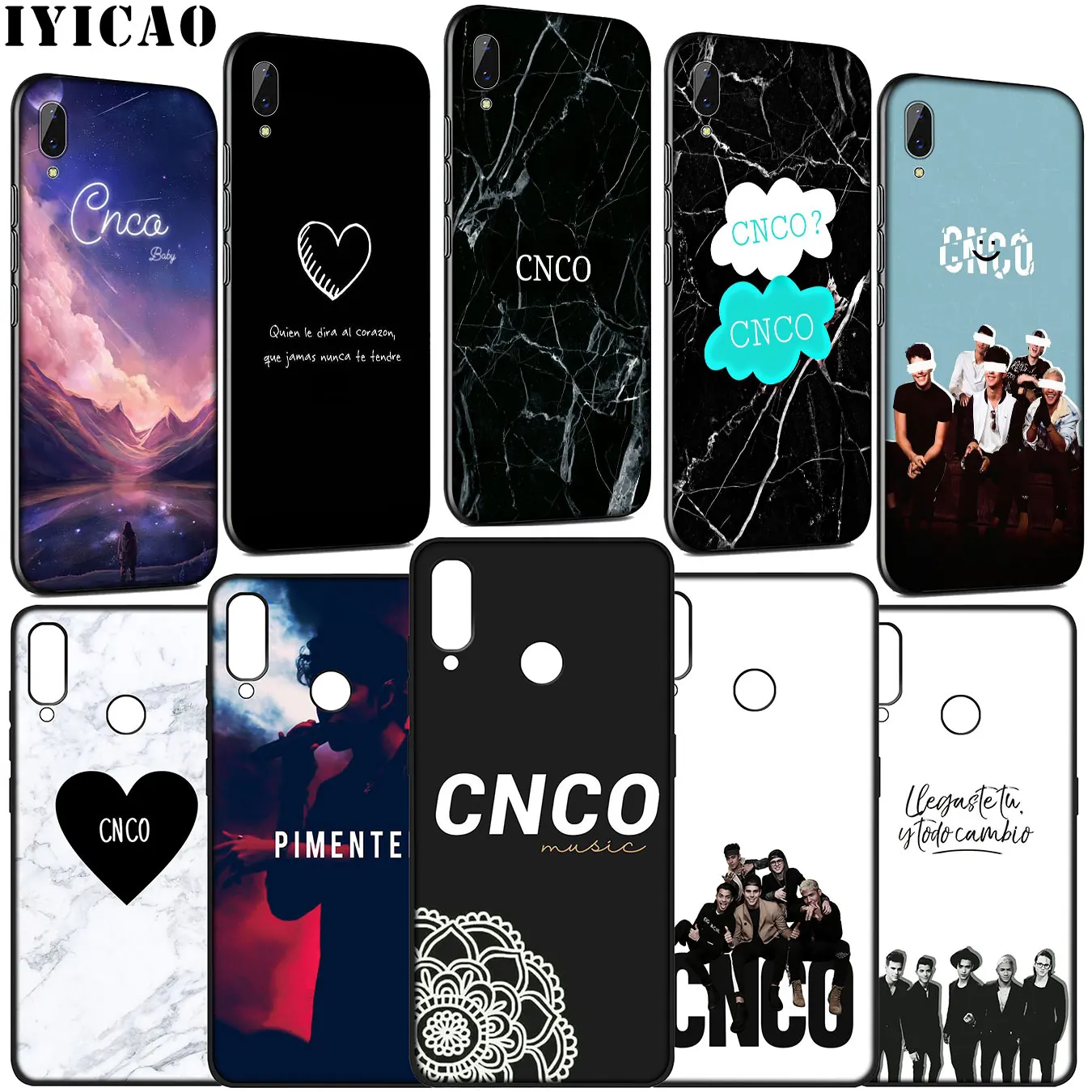 Популярный мужской мягкий чехол IYICAO Cnco Bands для Huawei Y9 Y7 Y6 Prime 2019 Honor 20 10 9 9X 8C 8X 8 Lite 7C 7X