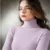VK Fashion 2021 Весна Лето Женщины Вязаная водолазка тянуть Свитер Повседневный Мягкий Джемпер Мода Тонкий Femme Эластичность пуловер