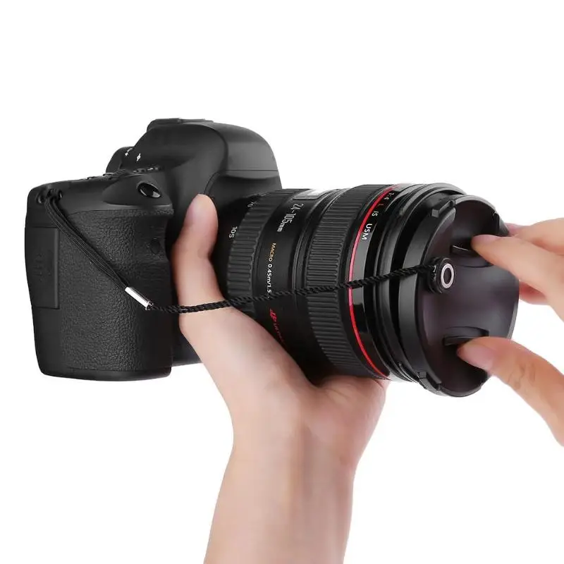 5 шт DSLR камера Анти-потеря крышка объектива Крышка держатель Веревка ремешок ремни