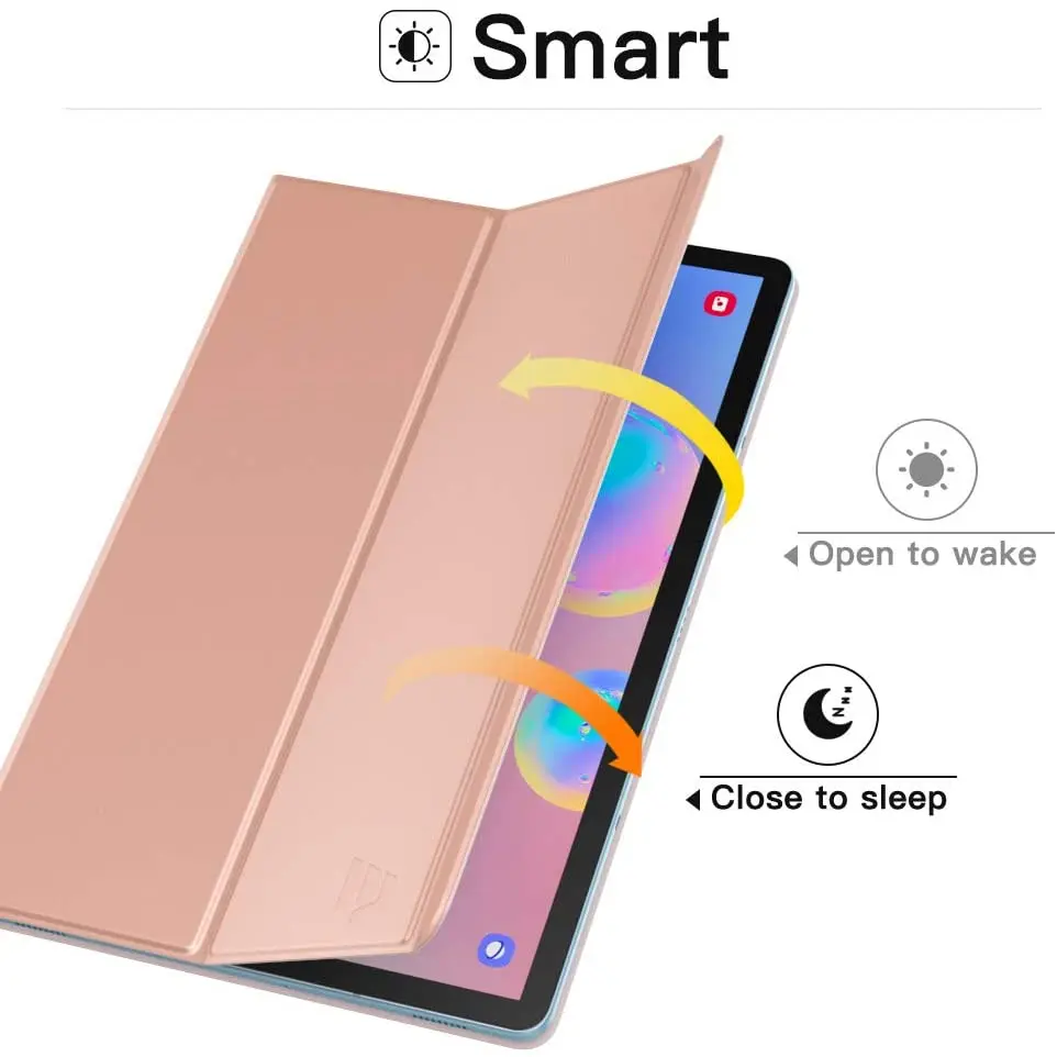 Capa Dobrável Inteligente para Samsung Galaxy Tab s6 Suporte de Concha Trifold Magnético Forte Ultra Fino 105 2023 Sm-t860 Sm-t865 - Imagem 6