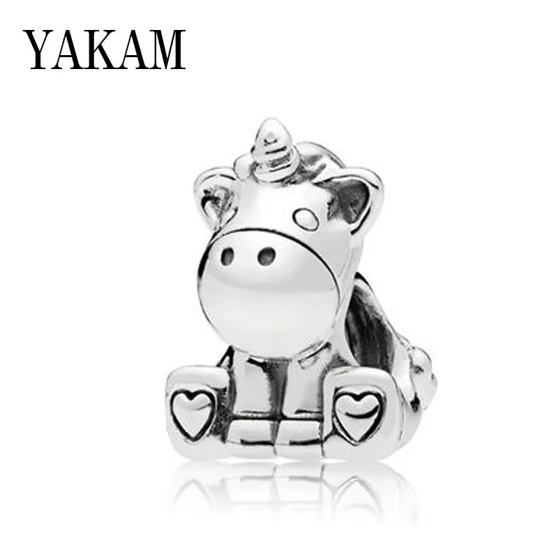 

Fit original pandora bracelet the unicorn sit cattle bruno calf beads femme 2019 pulsera accessories diy charms kid jewelry gift