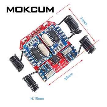 

DC 5V Dual Frequency 315M 433Mhz Transmitter+Receiver UART Wireless Controller Transceiver Modulemall Volume Wireless Volume