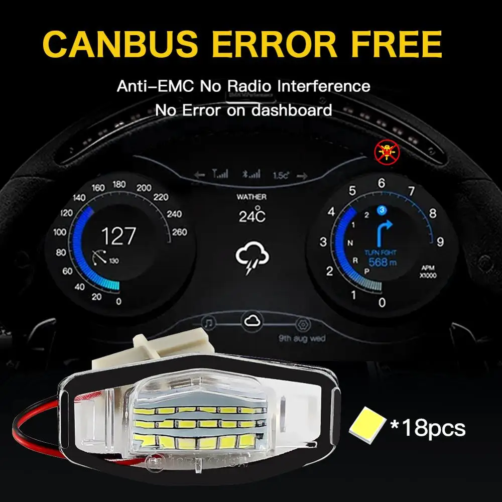 Светодиодный светильник номерного знака CANBUS для Honda Civic VII4 5D(01 05) VII (06 ) City 4D(03 09)