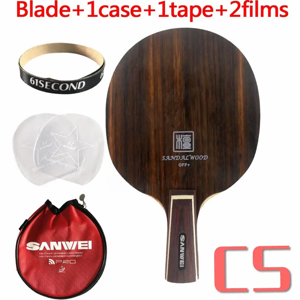 CS with 1 case Sanwei H5 TAN H 5 H-5 ракетка для настольного тенниса - Цвет: CS with 1 case
