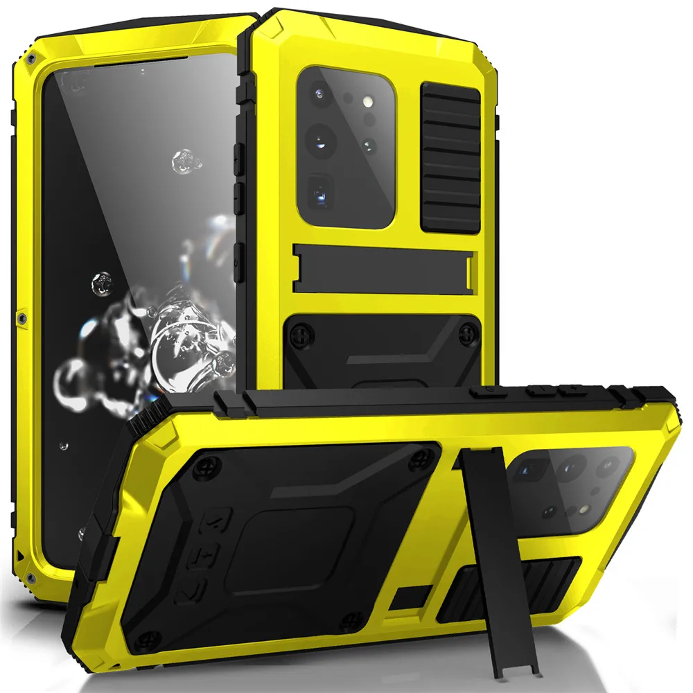 Waterproof IP68 Diving Holder Case For Samsung S20 Ultra Cover Metal Hybrid Armor Shockproof Stand Cases for Samsung S20 Plus Waterproof IP68 Diving Holder Case For Samsung S20 Ultra Cover Metal Hybrid Armor Shockproof Stand Cases for Samsung S20 Plus