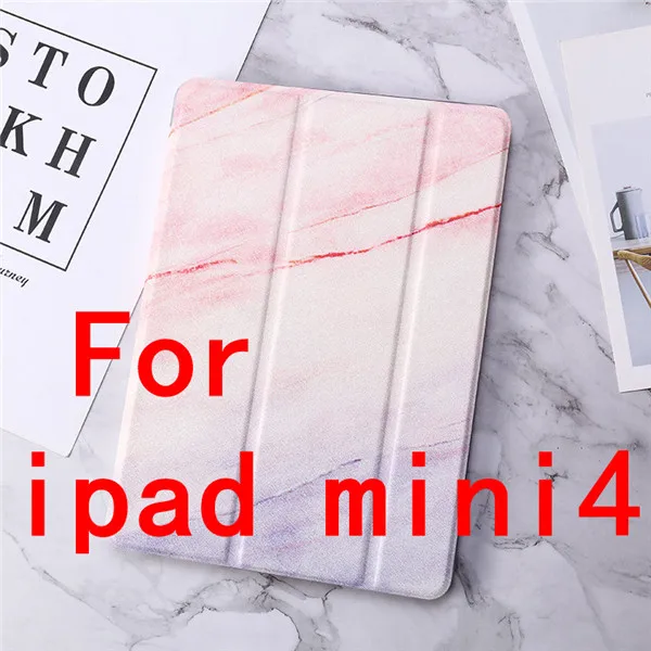 ТПУ чехол для ipad Mini 1 2 3 4, ipad 2, 3, 4, ipad Air 2 4 раза планшетный Стенд кожаный чехол для ipad чехол 9,7 Pro 9,7 10,5 чехол - Цвет: Pink