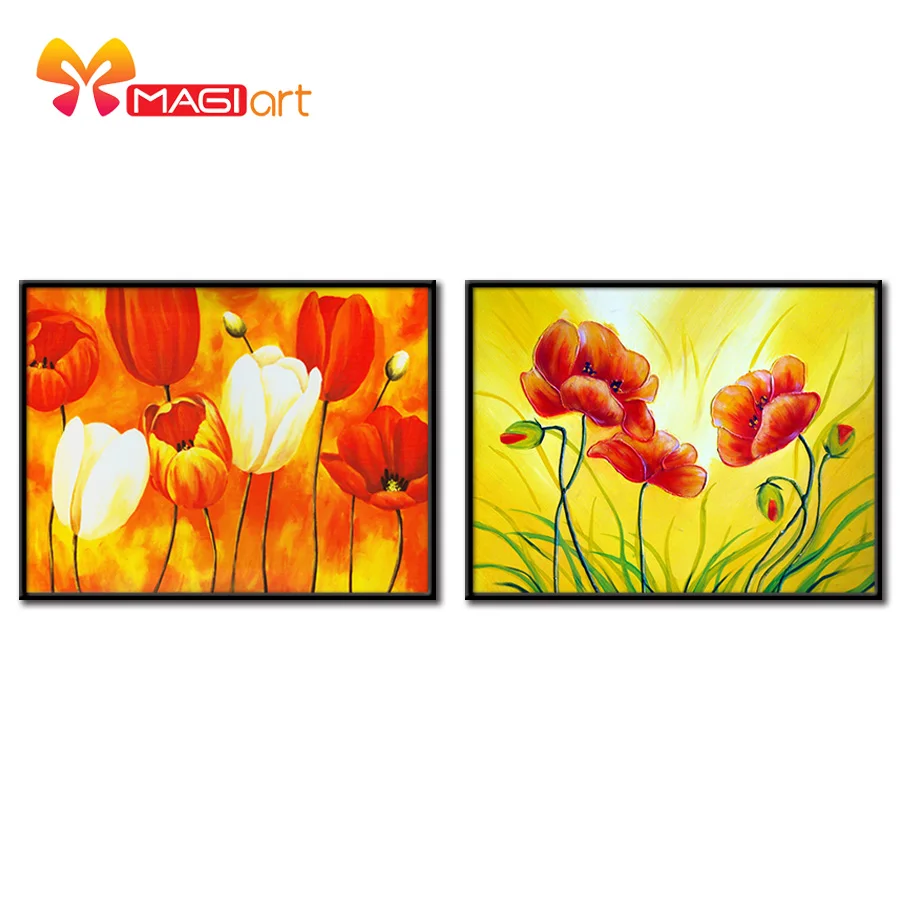 

Cross stitch kits Embroidery needlework sets 11CT water soluble canvas patterns 14CT Flowers painting Bloom Magnolia-NCMF009