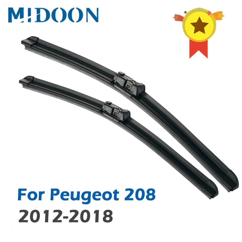 MIDOON стеклоочистителей для Peugeot 208 26 &quotи 16&quot Fit кнопка оружия 2012 2013 2014 2015 2016 |