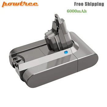 

Powtree 21.6V Li-ion Battery for 6.0Ah Dyson V6 DC58 DC59 DC61 DC62 DC74 SV09 SV07 SV03 965874-02 Vacuum Cleaner Batteries