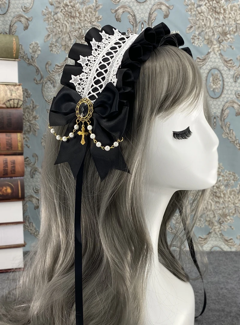 Cosplay&ware Lovely Sweet Hair Hoop Anime Maid Cosplay Headband Lolita Lace Flower Headwear Accessory Hand Made -Zentai shop online Hf3e3dd36379a4083b4721e102198965dg.jpg