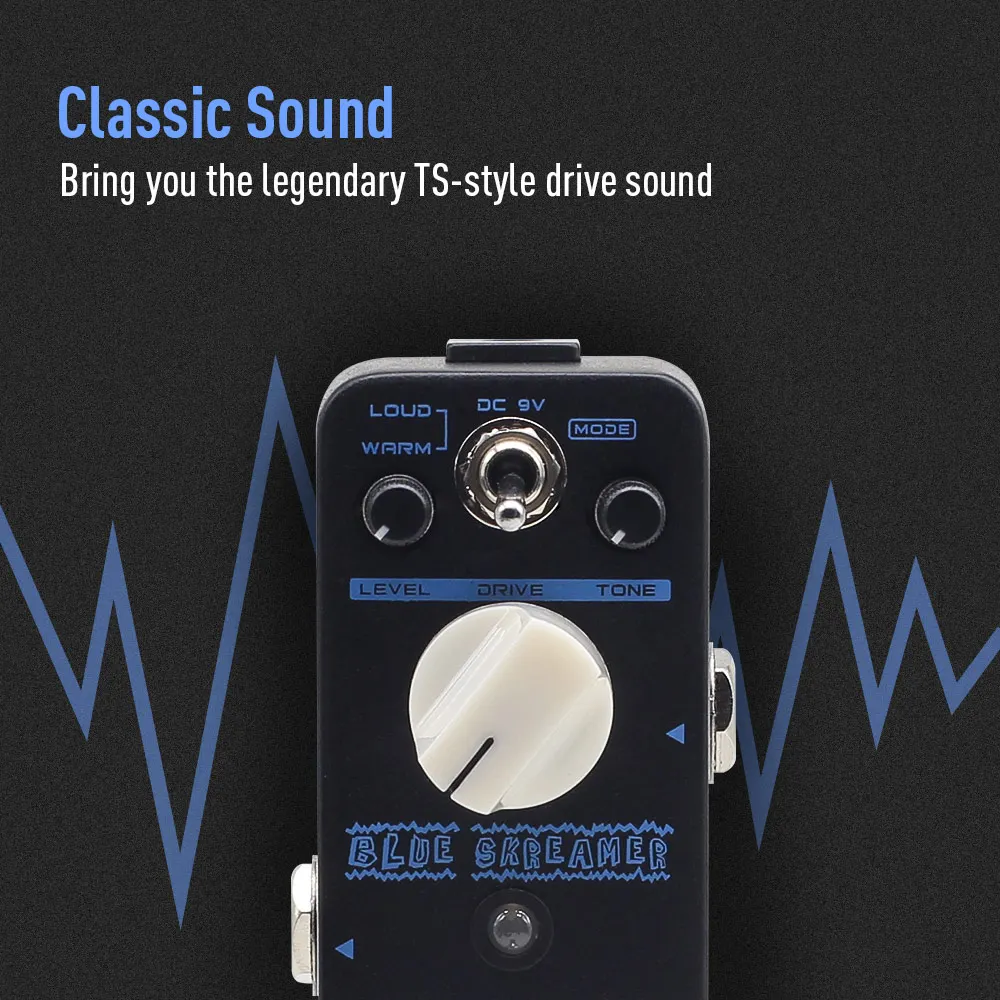 Blue Skreamer Vintage Dumble Blues Analog Overdrive Guitar Effects Pedal QSS-02 SONICAKE
