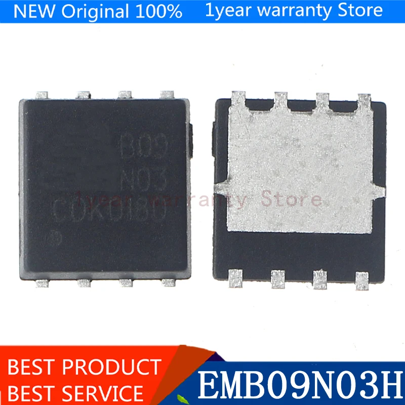 { New original } 10pcs EMB09N03H EMB09N03 B09N03 5mm*6mm MOSFET QFN 8 ...
