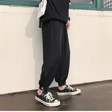Ins, корейские мужские повседневные брюки для пробежек, фитнеса, мужская спортивная одежда, спортивные штаны Skinn, спортивные штаны, свободные хип-хоп штаны