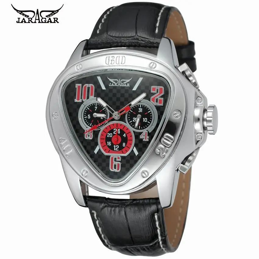 

New Men's Business Watch Automatic Mechanical Watch Triangle Watch Three-eye Mechanical Watch