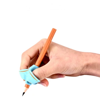 

3 Finger Sets Writing Kindergarten Children Beginners Correct Grip Pen Silicone Pen Writing Help Fixture Correct Finger Position