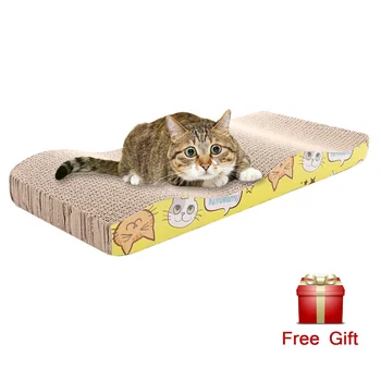 

Cat Scratcher Toy Corrugated Paper Cats Scratch Board Grinding Nails Interactive Protecting Furniture Cat Toy Large Size