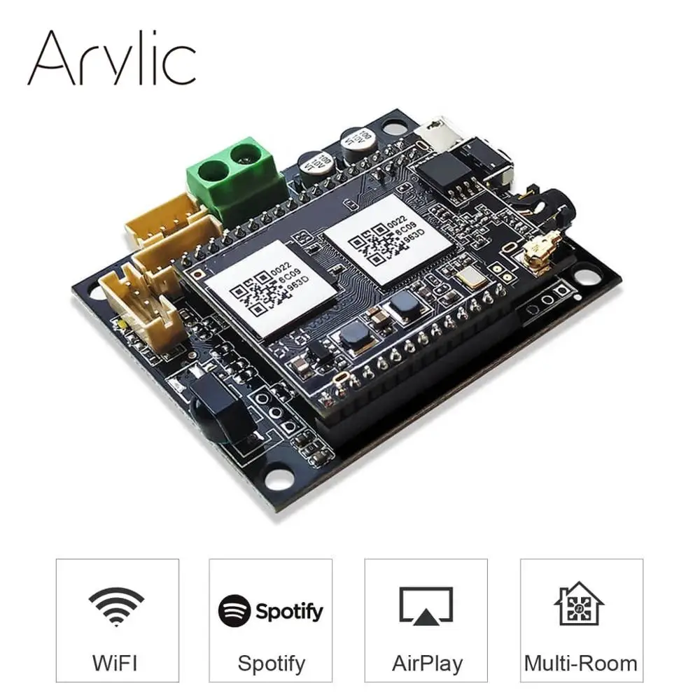 Up2stream Mini V2 receptor de audio y wi-fi módulo con Spotify Airplay DLNA 24bit 192kHZ FLAC Multi