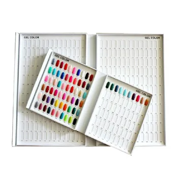 

308 Colors Nail Tips Display Book DIY Nail Art Showing Shelf Gel Nail Polish Color Card Chart Painting Dedicated Display Board