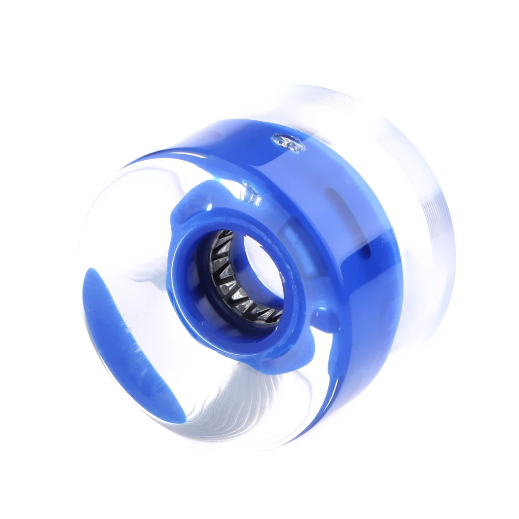 2pcs/Set Smooth LED Longboard Rollen Skateboard Wheels 59mm X 45mm Blue for Skateboard Lovers