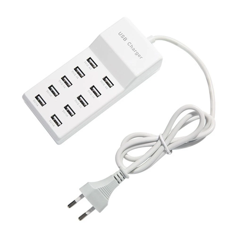 10 Ports Usb Fast Charging Station Power Adapter Phone Tablet Camera Charger Hub Mobile Phone Chargers Aliexpress