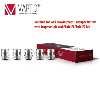 

Vaptio 5pcs Wall Crawler kit/Capt'N kit/Super bat kit Replacement coil For Frogman (XL)tank 0.4ohm 0.15ohm E Cigarette Vape Core