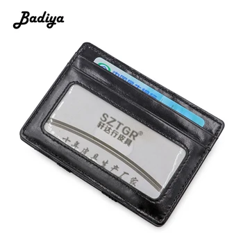 

Vintage Men Wallet Genuine Leather Thin Slim Short Coin Purse for Travel Multi-card Slots Credit Card Holder Male Clutch Bag