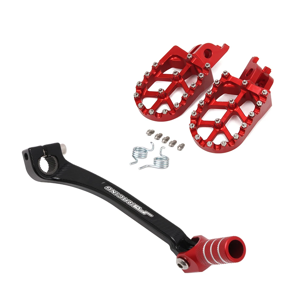 Motorcycle CNC Foot Pegs Rests Footpeg Footrests Shifter Shift Lever Pedal motorcycle accessories motorcycle footrests motorcycle foot pedals For HONDA CRF250R CRF450R CRF250X CRF450X CRF 250R
