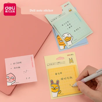 

30Pieces/Bag Deli 21531 Kakao friends series stick up Memo pads 74x74mm cartoon cute Korean Edition note pad note sticker
