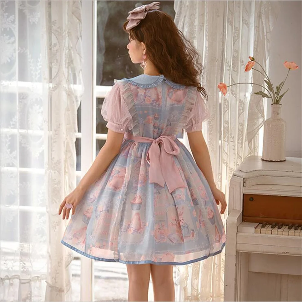 Ϻ  ȶī   θŸ 巹 Cos Loli Ƽ Ƽ ª Ҹ OP 巹 Kawaii Bowknot Vestidos