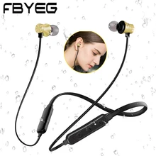 Bluetooth наушники, беспроводные наушники, Bluetooth, Спортивная гарнитура с шейным ободком, бас, защита от пота, стерео наушники, встроенный микрофон для телефонов