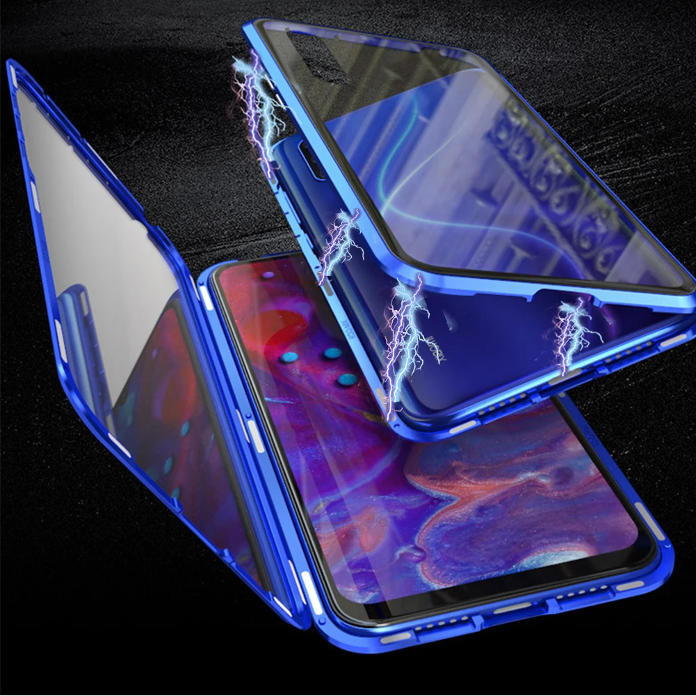 Магнитный адсорбционный чехол из закаленного стекла для Xiaomi Mi CC9 CC9e металлический магнит стекло полная защита корпуса чехол для Xiaomi Mi 9 SE